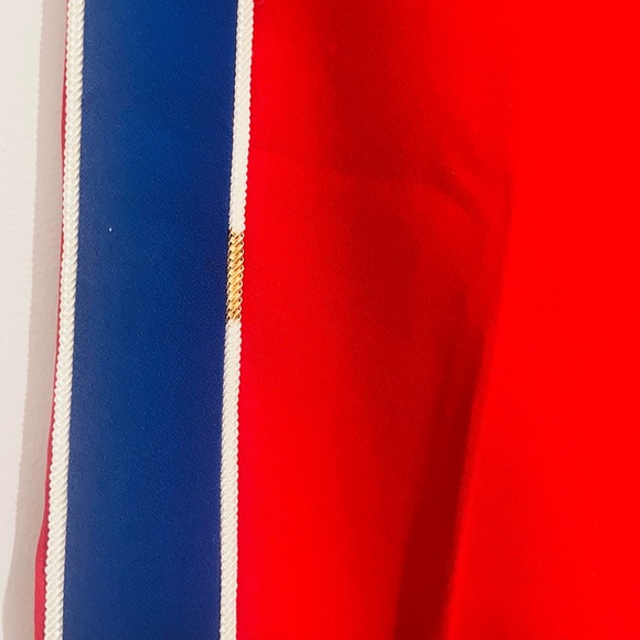 Zara red trouser with blue stripe. Worn only twice. - Picture 4 of 5